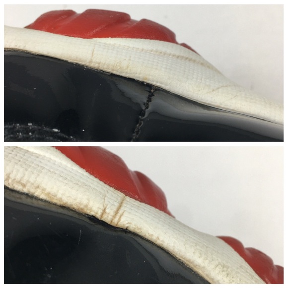 Vintage 2001 Air Jordan 11 Retro XI Playoff Bred 6.5 Basketball Sneakers Jordans - Picture 11 of 12